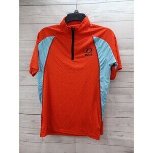 D BAT Cycling Jersey Performance Polo Colorblock Red Blue Sz S